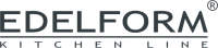 Логотип компании «*edelform* кухни на заказ»