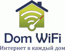 Логотип компании «Dom WiFi - Быстрый беспроводной интернет»