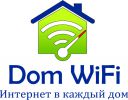 Логотип компании «Dom WiFi - Быстрый беспроводной интернет»