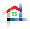 Логотип компании «ДОМ 55»